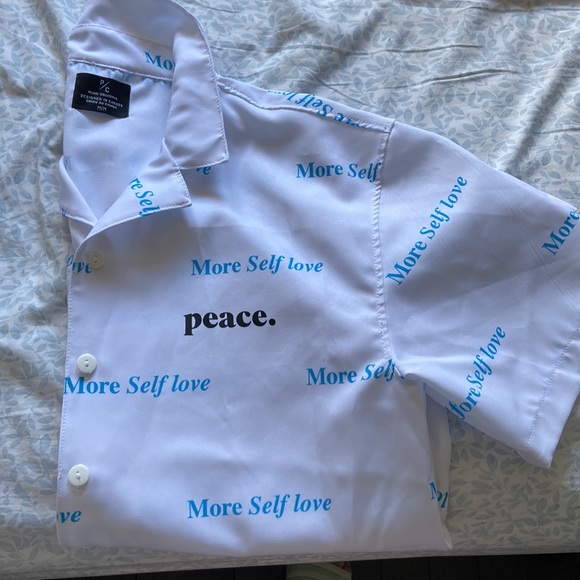 Peace collective More Self Love button up in a Medium (unisex) - Picture 2 of 2